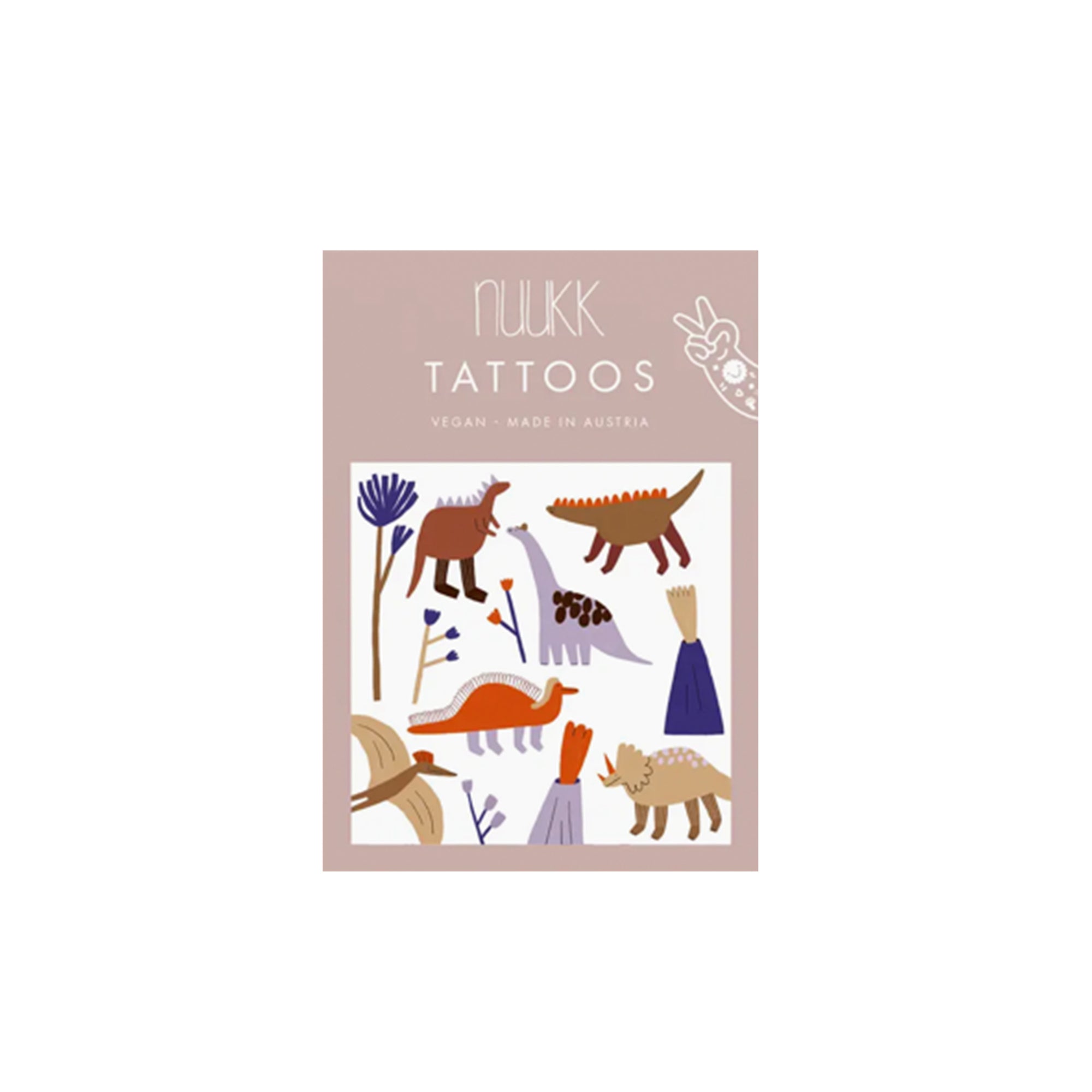 Kindertattoo Dino Crew bunt