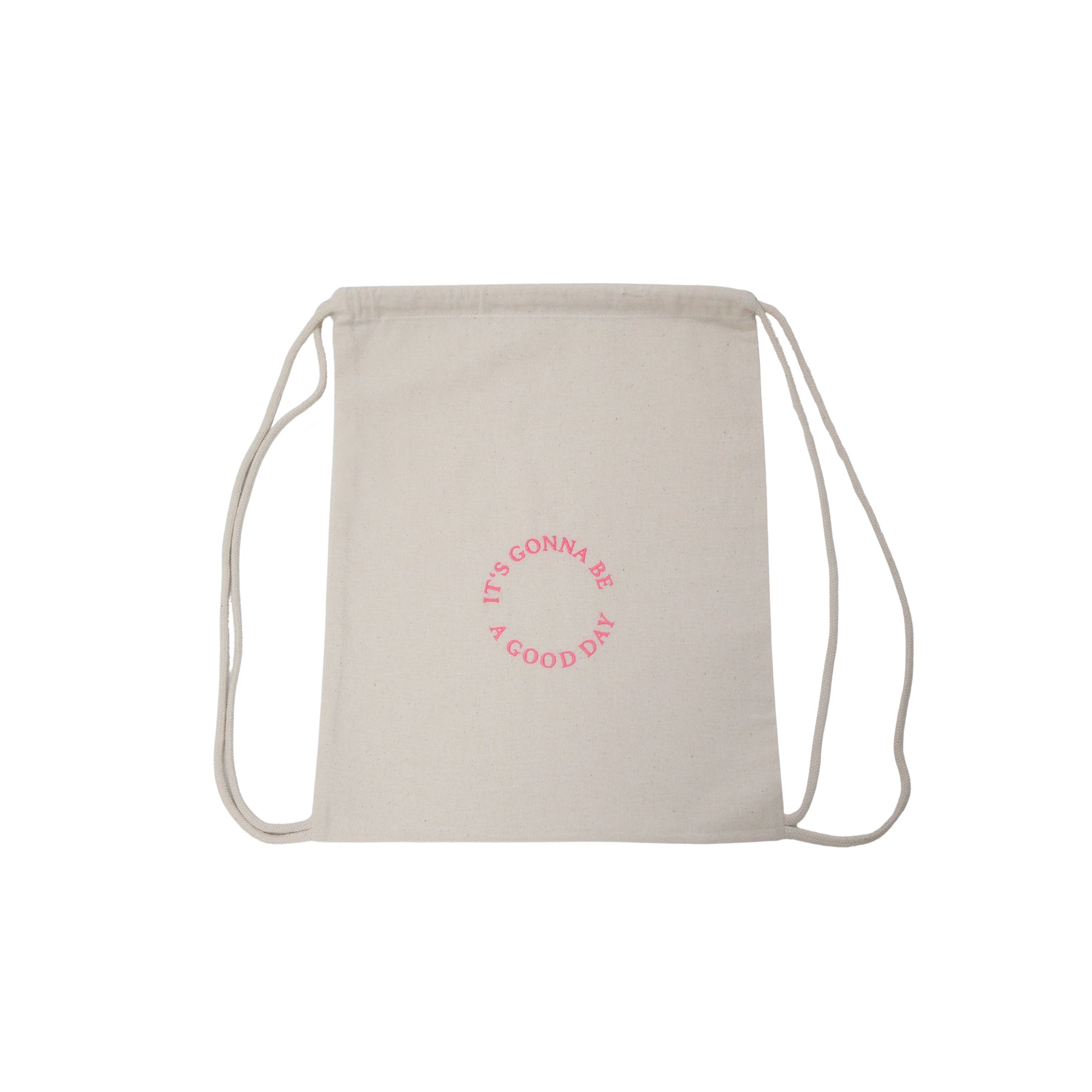 Turnbeutel mit Stick good day natur, 35x44 cm