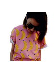 Boxy T-Shirt BANANE rosa - NUR AUF VORBESTELLUNG