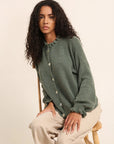 Alpaca-Cardigan khaki, One Size