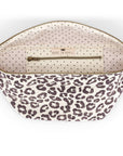 Gürteltasche mit Leopardenmuster beige