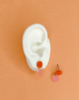 Ohrringe Dotty, orange-eisrosa