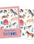 Kindertattoos Pferde bunt
