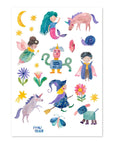Kindertattoos Fantastische Wesen bunt