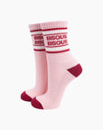 Damensocken Bisous rosa-weinrot, One Size 36-40