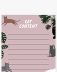 Notizblock schmal - Petisfaction Cats, 9,8x 21 cm