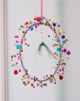 Funkelkranz bunt, ca. 25 cm