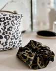 Haargummi Leopardenmuster oliv-schwarz