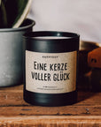 Duftkerze - eine Kerze voller Glück, 8x9 cm
