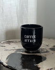 Tasse, Coffee Affair, schwarz-weiss, 8x8x8 cm