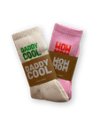 Damensocken WOW MOM rosa-rot