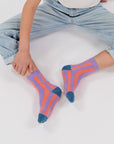 Mädchensocken gestreift Summer