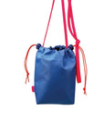 Sling Bag blau-neon pink, 20 x 18 x 5 cm