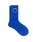 Socken verliebtes Lächeln blau, One Size 36-42