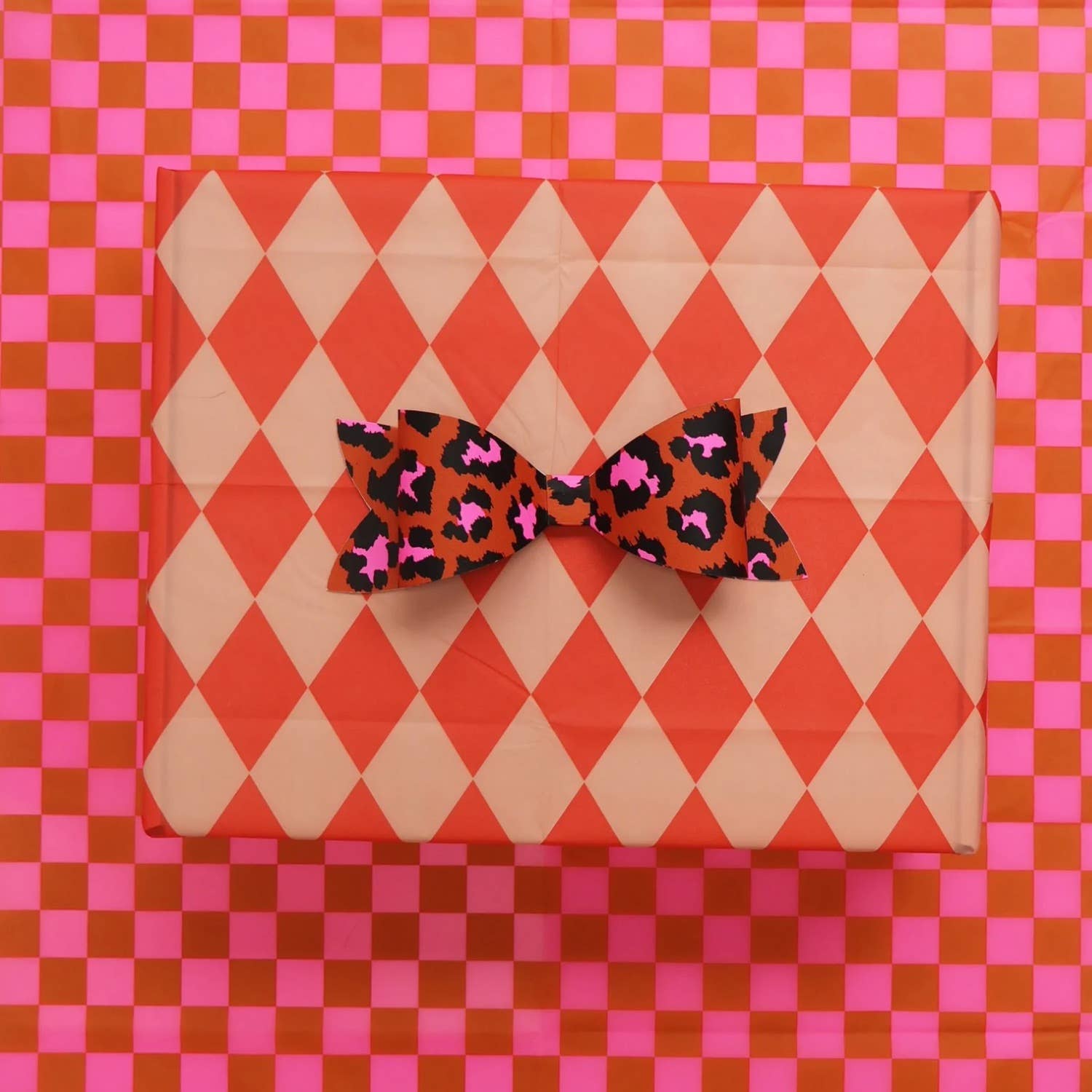 Seidenpapier gemustert orange-pfirsich