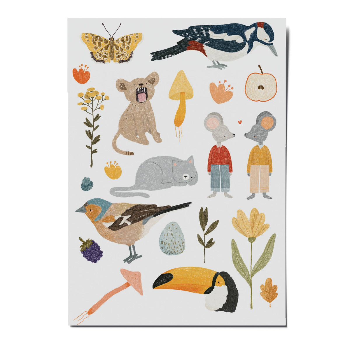 Kindertattoos kleiner Specht