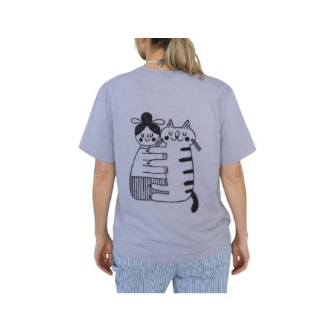 Boxy T-Shirt cat lover - NUR AUF VORBESTELLUNG