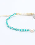 Perlenarmband Mutiara türkis-hellblau