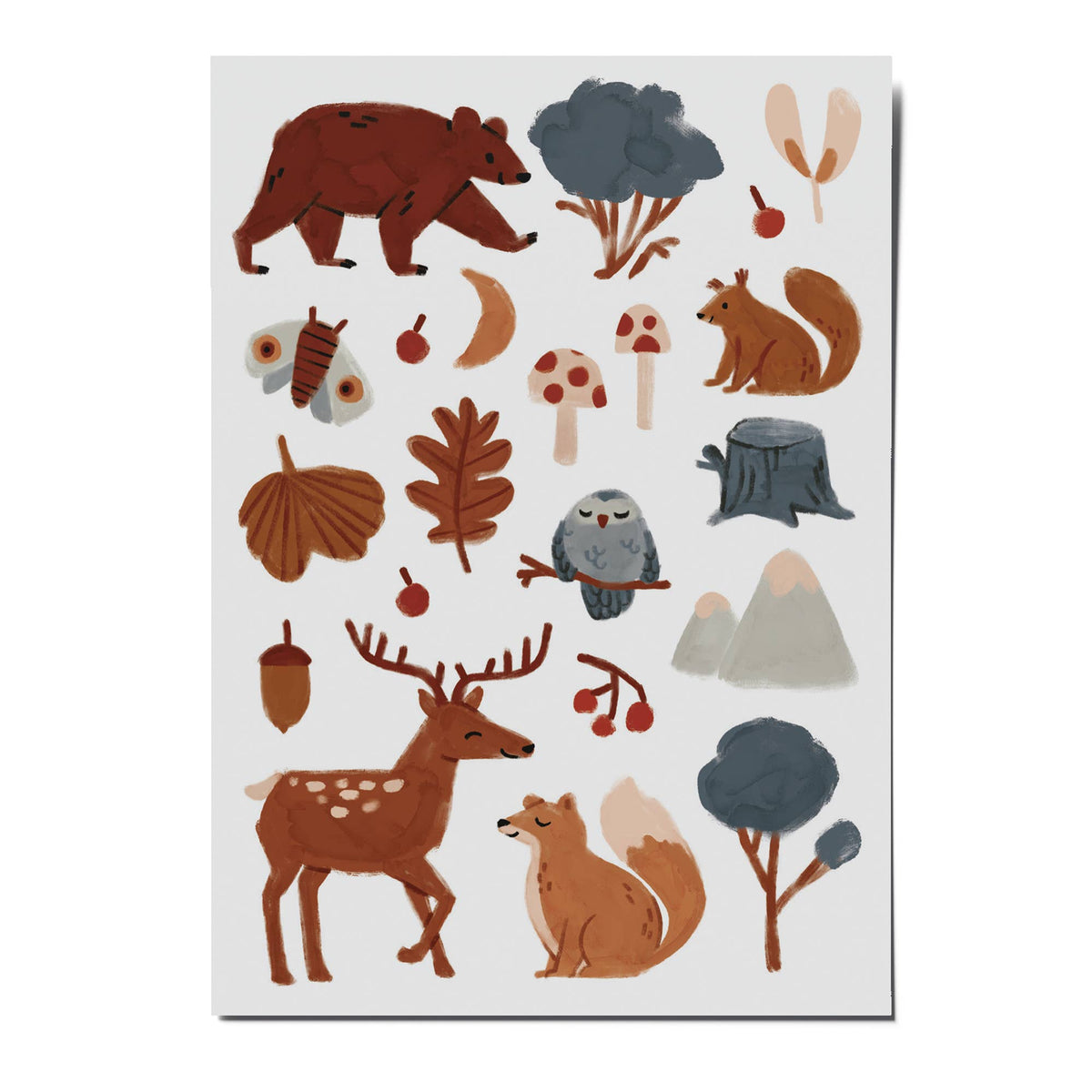 Kindertattoos Waldtiere
