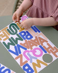 magnetisches Alphabet bunt