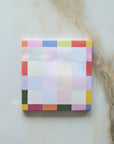 Haftnotizblock Regenbogen-Karos