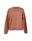 Strickpullover mit kontrastierenden Stichdetails dusty coral