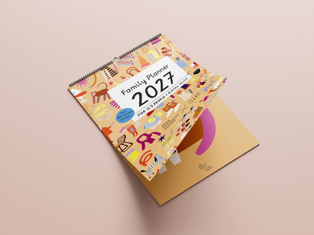 Familien-Kalender 2027 mit Poster + Aufklebern