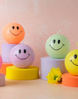 Smiley Kerze hotpink, Ø 7,5 cm