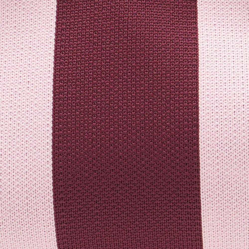 Clutch Streifen rosa-aubergine, 30 x 10 x 22 cm