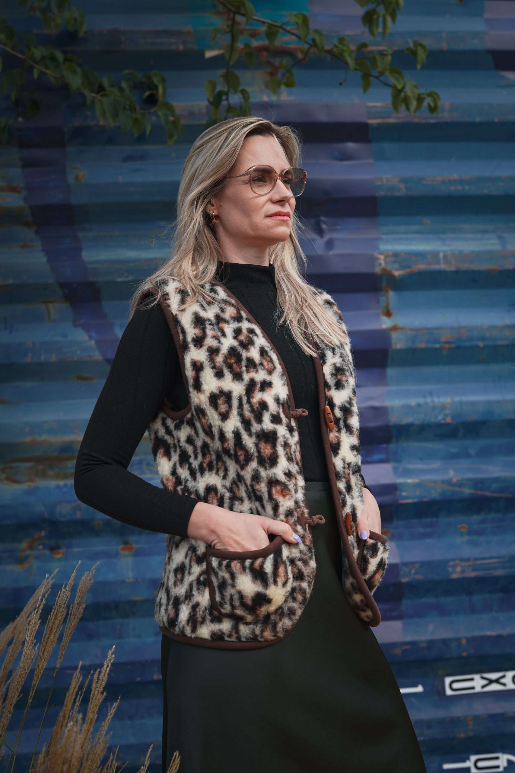 Wollweste Leopard