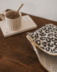 Alltround-Tasche Leopardenmuster schwarz-natur, 30x21 cm