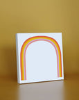 Notizblock Regenbogen, ca. 15 x 15 cm
