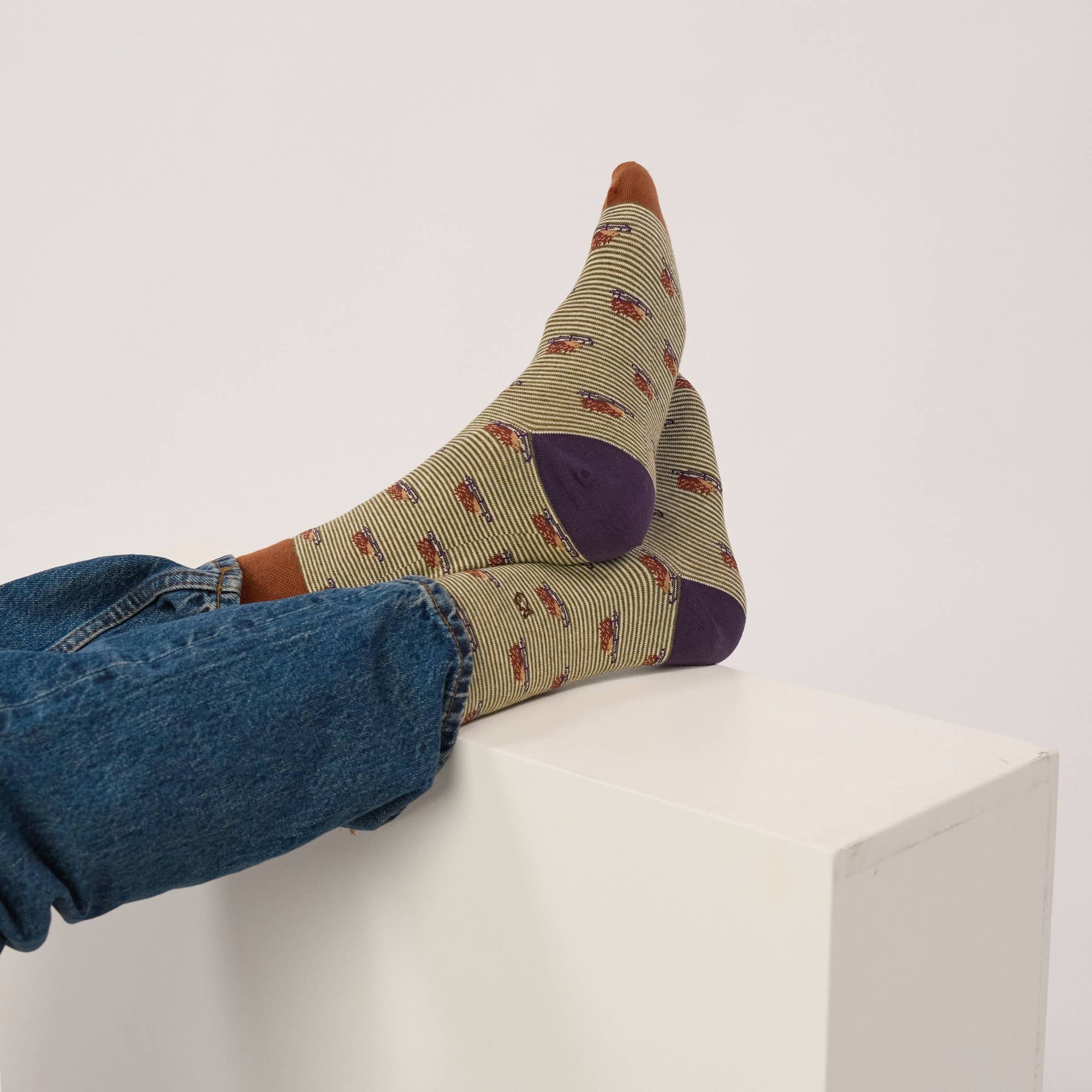 Socken IGEL braun/beige, One Size 41-46
