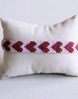Herzgewebtes Armband - lila-bordeaux