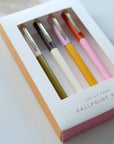 kleine Kugelschreiber Vierer-Set, bunt