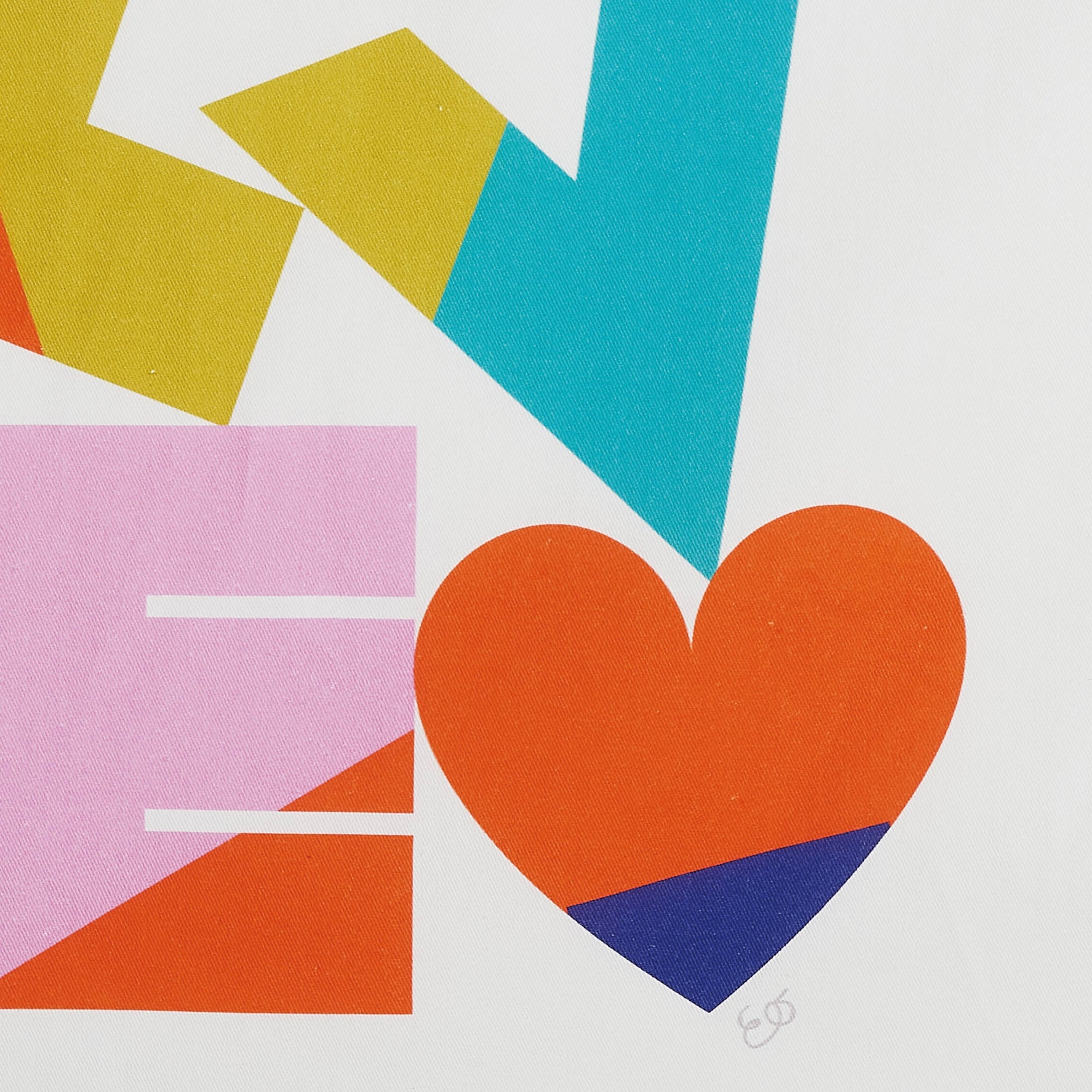 Geschirrtuch LOVE bunt, 45 x 63 cm