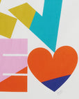 Geschirrtuch LOVE bunt, 45 x 63 cm