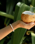 Armband Muschelperlen Enu-Island weiss