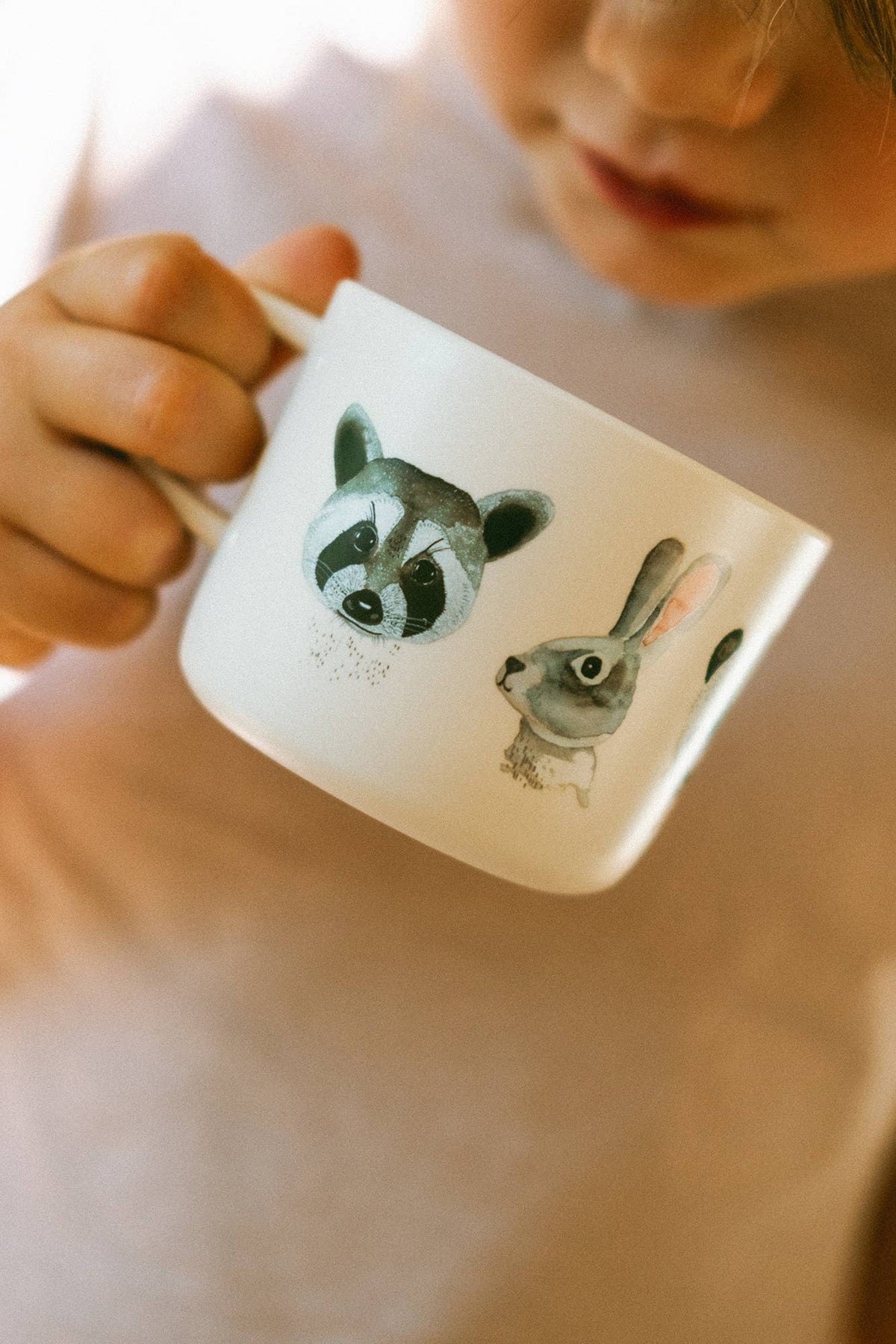 Kindertasse Aquarelltiere