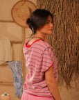 T-Shirt Riva Streifen, One Size