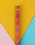Bleistift Stripes koralle/lila