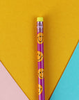 Bleistift Smile violett/orange