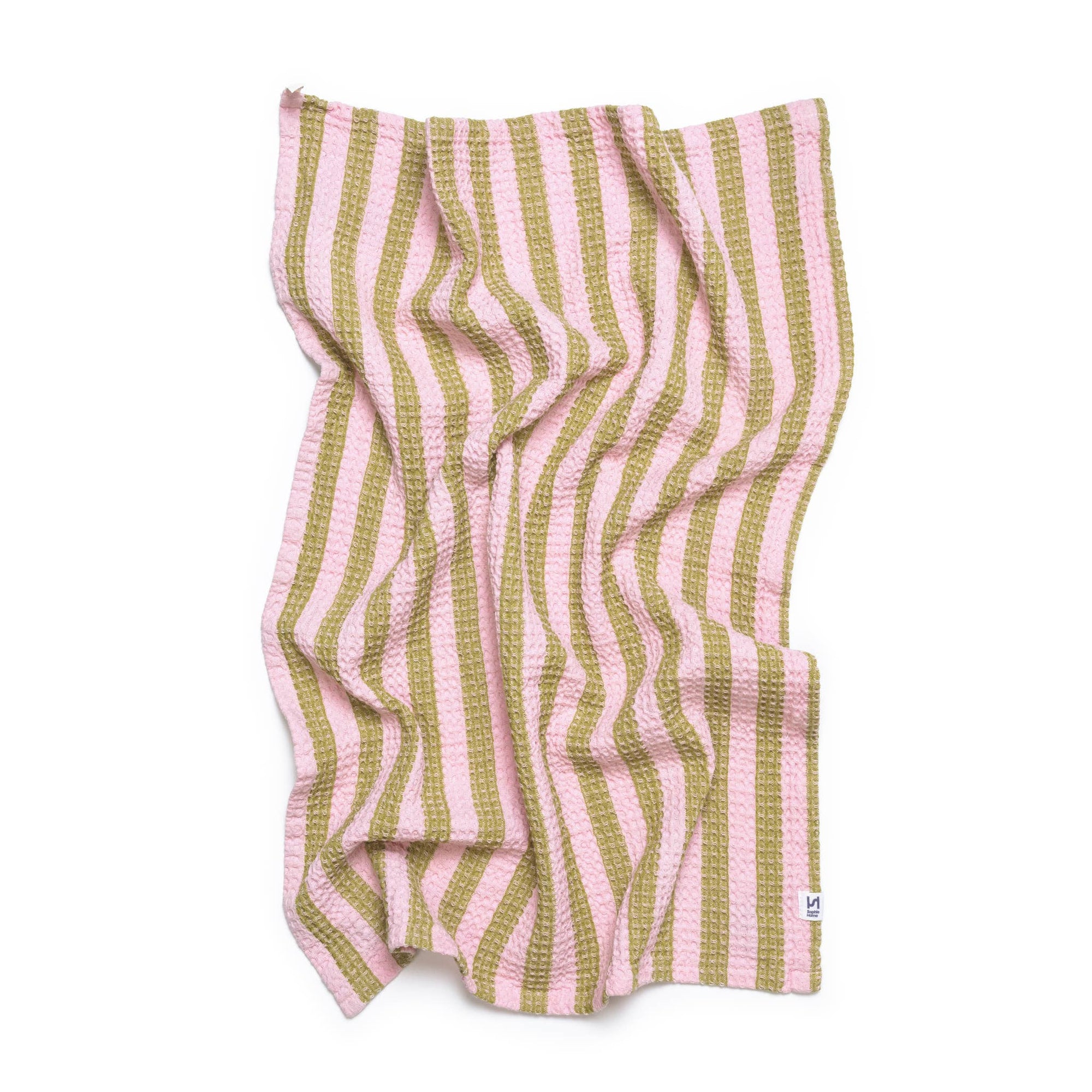 Geschirrtuch 2er- Set orange rosa, 50x70 cm