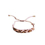 Armband mit Leopardenmuster cognac-pfirsich