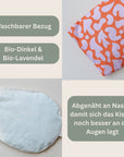 Augenkissen orange-pink