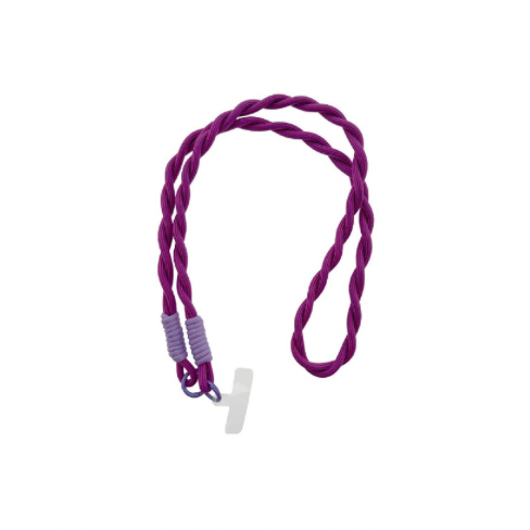 lange Handykette aubergine-lila