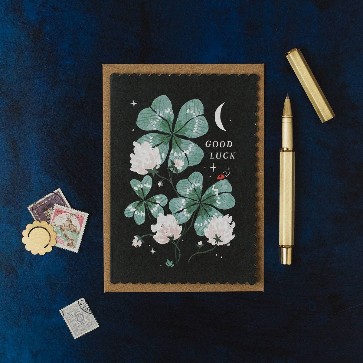 Postkarte Good Luck