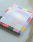 Haftnotizblock Regenbogen-Karos
