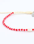 Perlenarmband Mutiara rosa-rot