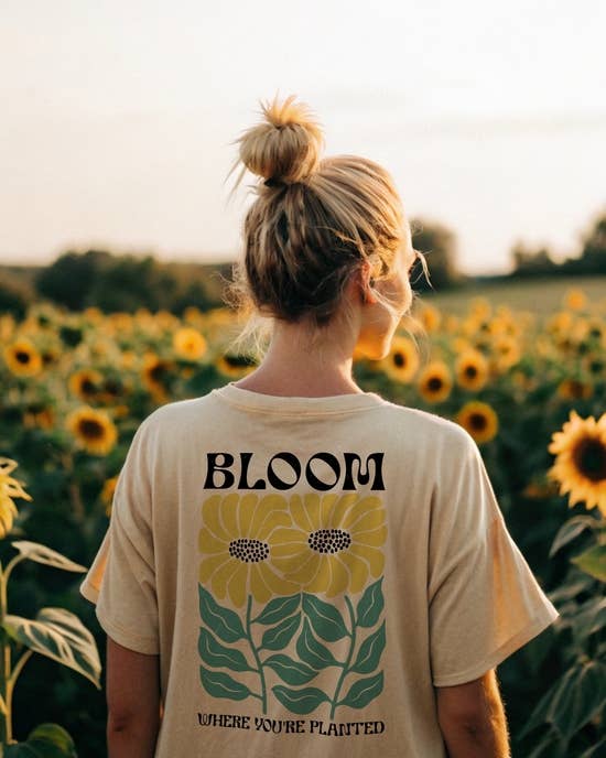 T-Shirt BLOOM, natur